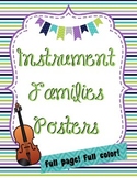 Instrument Families Posters -- Woodland Critter Theme