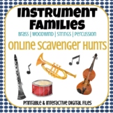 Instrument Families Scavenger Hunts | Printable & Digital 