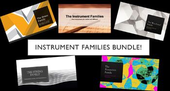 Preview of Instrument Families Unit Bundle (great for virtual learning!)