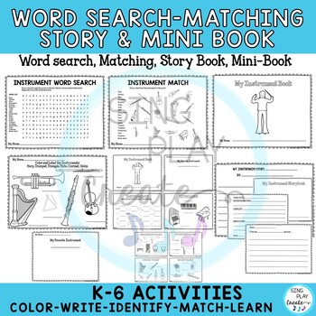 Instrument Families: Worksheets to Learn the Instruments Grades K-6