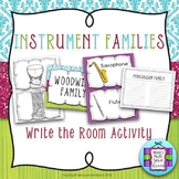 Instrument Families Write the Room Activity