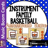 Instrument Family Basketball BOOM CARDS Distance Learning
