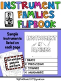 Instrument Family Book: PERCUSSION, BRASS, STRINGS & WOODWINDS