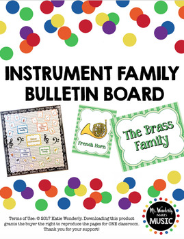 Preview of Instrument Family Bulletin Board