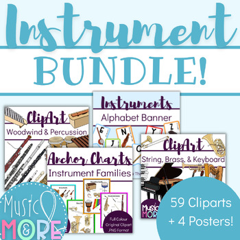 Preview of Instrument Family Bundle! {Plus World Instrument Clipart  + 4 Posters!}
