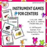 Instrument Family Center Games for Elementary Music