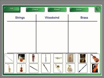 Preview of Instrument Family Classification - Brass, Woodwind, & Strings-SMARTBRD/NOTEBOOK