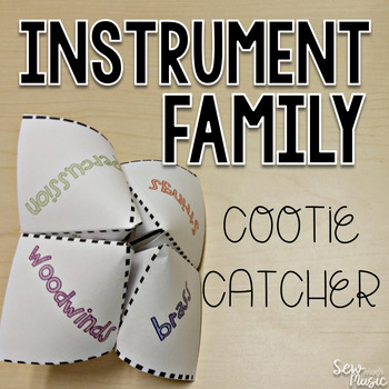Preview of Instrument Family Cootie Catcher