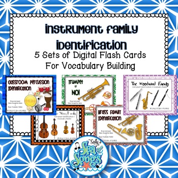 Preview of Instrument Family Identification Digital Flash Card Bundle