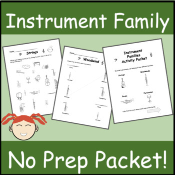 Preview of Instrument Family Identification/Matching (Woodwind, Brass, Percussion, Strings)