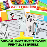 Instrument Family Packs for Elementary BUNDLE