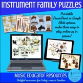 Instrument Family Puzzles | Printable and Digital