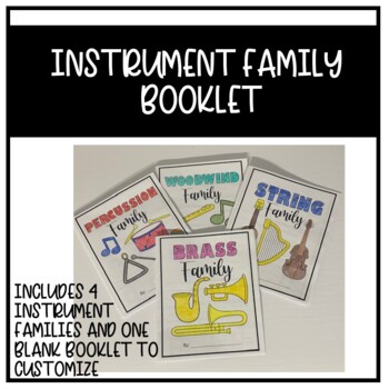 Preview of Instrument Family Research Booklet