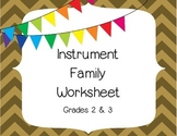 Instrument Family Worksheet