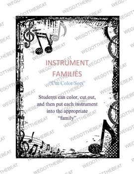 Preview of Instrument Family color/cut/distribute