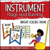 Instrument Flags - Bunting for the Music Classroom - Brigh