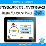Instrument Inventory Interactive PowerPoint for Paperless Classrooms
