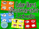 Instrument Labels - Color Burst