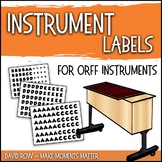 Instrument Bar Labels for Your Orff Instruments, Xylophone
