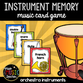 Instrument Memory Card Game: Orchestra Instruments