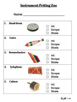 Preview of Instrument Petting Zoo