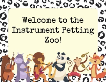 Preview of Instrument Petting Zoo Signs