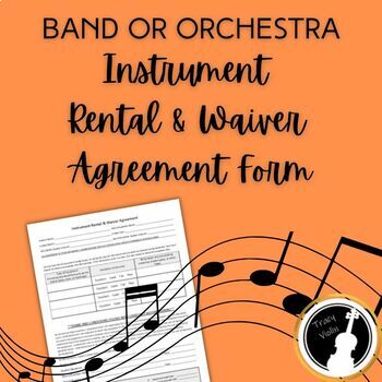 Preview of Instrument Rental and Waiver Form | Band or Orchestra