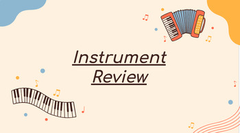 Preview of Instrument Review - Google Slides