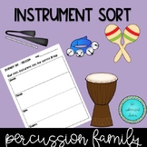 Instrument Sort - Percussion Family