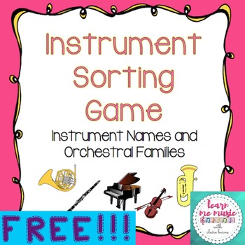 Preview of Instrument Sorting Game
