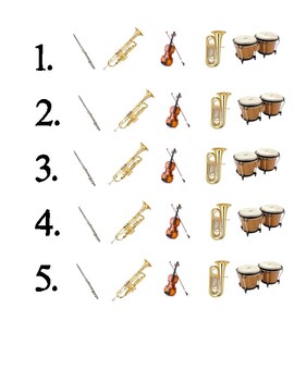 timbre of the instruments