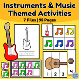 Instrument and Music Themed Preschool Activities