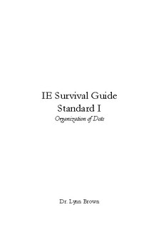 Preview of Instrumental Enrichment Survival Guide - Organization of Dots