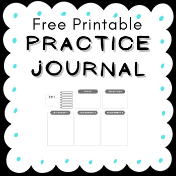 Preview of Instrumental Practice Journal