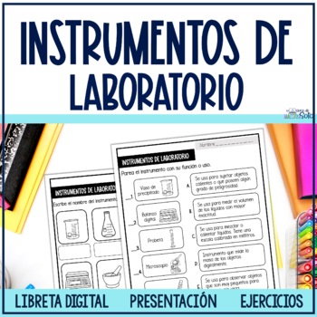 Preview of Instrumentos de laboratorio - Science Lab Tools in Spanish