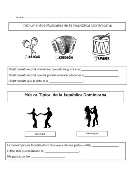 Preview of Instrumentos y música de la República Dominicana