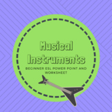 Instruments and Music Beginner ESL PowerPoint, dialogue an