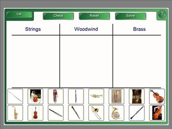 Preview of Instruments Of The Orchestra Activity BUNDLE Kit - SMARTBOARD/NOTEBOOK EDITIONS