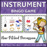 Musical Instruments Non-Pitched Percussion Music Bingo Game