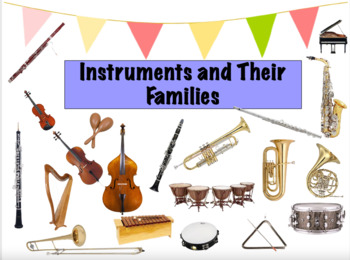 Preview of Instruments and Their Families Interactive Flipchart