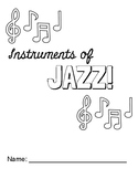 Instruments of Jazz Coloring book
