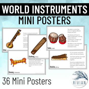 Preview of Instruments of World Music Cultures Mini Posters