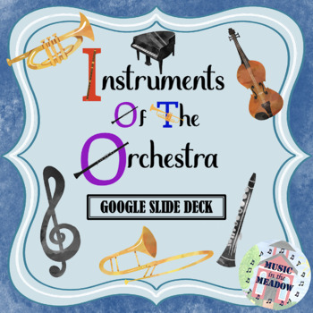 Preview of Instruments of the Orchestra Agenda Slides with Linked Music, and Activities