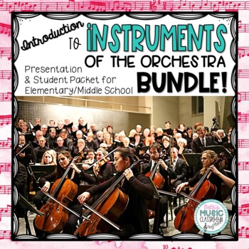 Preview of Instruments of the Orchestra BUNDLE - Elementary/Middle School
