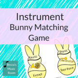 Instruments of the Orchestra Bunny Matching Game for Sprin