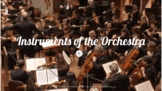 Instruments of the Orchestra | Google Slide Lesson & Quiz