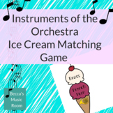 Instruments of the Orchestra Ice Cream Matching Game | End