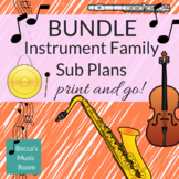 Instruments of the Orchestra Music Sub Plans BUNDLE-- Prin