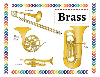 Preview of Instruments of the Orchestra Printable Posters and Worksheets