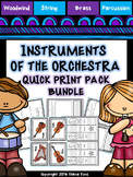 Instruments of the Orchestra Quick-Print Bundle